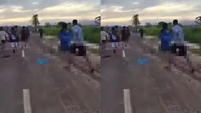 Beredar video memperlihatkan balapan liar terjadi di Gorontalo memakan satu korban tewas dan satu kritis pada awal puasa. Hal tersebut menjadi viral di media sosial.