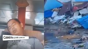 Beredar video memperlihatkan sebuah kapal pembawa batu bara menabrak sejumlah rumah di Kalimantan. Hal tersebut menjadi viral di media sosial.