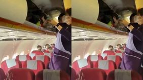 Beredar video memperlihatkan bagasi Hongkong Airline mengalami kebakaran hendak menuju Hongkong dari Hangzhou pada Kamis lalu, 20 Maret 2025.