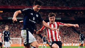 Manchester United berhasil meraih kemenangan atas Athletic Bilbao dengan skor 3-0 dalam leg pertama Semifinal Liga Europa di Stadion San Mames Barria pada Jumat dini hari tadi, 2 Mei 2025.