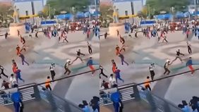 Beredar video memperlihatkan aksi tawuran pelajar di Eks MTQ Kendari, Kecamatan Mandonga, Kota Kendari, Provinsi Sulawesi Tenggara. Hal tersebut menjadi viral di media sosial.