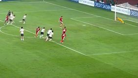 Timnas Indonesia berhasil unggul 1-0 atas China di babak pertama dalam Kualifikasi Piala Dunia 2026 Zona Asia Grup C di Stadion Gelora Bung Karno, Kamis 5 Juni 2025.