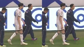 Bek sayap Timnas Indonesia, Kevin Diks menguapkan terima kasih atas dukungannya setelah mengalami cedera saat menghadapi Jepang di laga penutup Grup C.