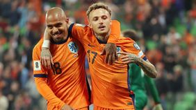 Timnas Belanda berhasil meraih kemenangan besar atas Timnas Malta dengan skor 8-0 dalam Kualifikasi Piala Dunia 2026 zona Eropa Grup G di Stadion Euroborg, Groningen, Rabu dini tadi, 11 Juni 2025.