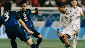 Pemain Timnas Indonesia, Beckham Putra tengah mencuri perhatian media Jepang di pertandingan terakhir Kualifikasi Piala Dunia 2026 Zona Asia Grup C.