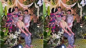 El Rumi membagikan momen siraman kakak pertamanya yaitu Al Ghazali di Asri, Jakarta Selatan pada Sabtu pagi, 14 Juni 2025.