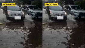 Beredar video memperlihatkan kondisi banjir yang di kawasan Jalan Pulo Raya, Petogogan depan sekolah Tarakanita belakang Walikota, Jakarta Selatan pada Rabu 18 Juni 2025.