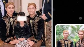 Beredar potret pernikahan sesama jenis mengenakan pakaian adat Jawa. Hak tersebut membuat viral di media sosial.