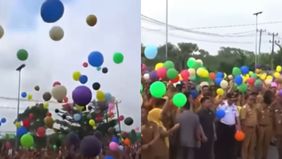 Bupati Batang Hari, Muhammad Fadhil Arief memutuskan menahan Surat Keputusan (SK) Pegawai Pemerintahan dengan Perjanjian Kerja (PPPK) gegara melepaskan balon sebelum aba-aba dimulai saat pelantikan pada Senin kemarin, 14 Juli 2025.