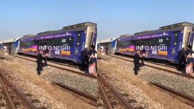 Beredar video memperlihatkan Kereta Api (KA) Bromo Anggrek Anjlok di Pagaden Baru, Subang, Jawa Barat. Hal tersebut menjadi viral di media sosial.
