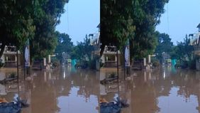 Beredar video memperlihatkan kondisi terbaru Perumahan Villa Pamulang yang masih banjir setelah tanggul aliran yang jebol pada Minggu kemarin, 10 Agustus 2025.