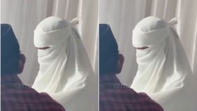 Beredar video memperlihatkan seorang pria berinisial SM (25) menyamar mengenakan cadar demi menikahi pria berinisial R (27). Hal tersebut menjadi viral di media sosial.