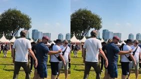 Terlihat sejumlah WNA (Warga Negara Asing) atau Bule ikut lomba tarik tambang yang diadakan di Monas dalam rangka HUT ke-80 RI. Hal tersebut menjadi viral di media sosial.