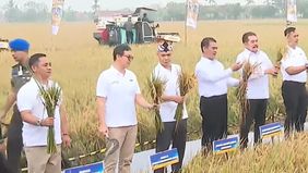 Kejaksaan Agung RI menggelar panen raya komoditas padi di lahan Kawasan Desa Srimahi, Kabupaten Bekasi pada Selasa 19 Agustus 2025. Hal ini merupakan pemanfaatan barang dan lahan serta aset rampasan negara hasil tindak pidana korupsi.