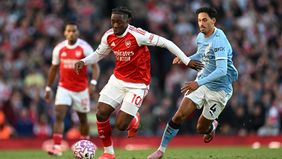 Duel Arsenal vs Manchester City harus puas berbagi poin setelah bermain imbang 1-1 dalam lanjutan Liga Inggris di Stadion Emirates pada Minggu malam kemarin, 21 September 2025.