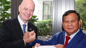 Presiden Prabowo Subianto bertemu dengan pimpinan tertinggi Federasi Sepakbola Dunia (FIFA) Gianni Infantino di New York, Amerika Serikat pada Rabu kemarin, 24 September 2025.