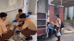 Sebuah video yang memperlihatkan sejumlah siswa membungkus Makanan Bergizi Gratis (MBG) untuk dibagikan kepada masyarakat yang membutuhkan viral di media sosial.