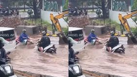 Situasi banjir kembali terjadi di Jalan Aria Putra, tepatnya di depan kawasan Green Hills, Tangerang Selatan pada Selasa 11 November 2025. Hal tersebut menjadi viral di media sosial.