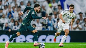 Manchester City meraih kemenangan krusial 2-1 saat bertandang ke markas Real Madrid pada laga keenam fase liga Liga Champions di Stadion Santiago Bernabeu pada Kamis dini hari tadi, 12 Desember 2025.