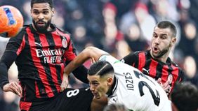 Bek Timnas Indonesia, Jay Idzes, tampil penuh saat Sassuolo berhasil menahan imbang AC Milan dengan skor 2-2 pada laga pekan ke-15 Liga Italia yang berlangsung di Stadion San Siro, Milan, Minggu waktu setempat.