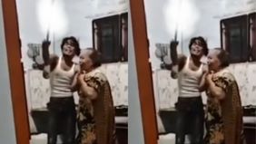 Seorang terduga pelaku pencurian membuat geger warga Kampung Jawa Tekongan Gereja, Kotapinang, Kabupaten Labuhanbatu Selatan, Sumatera Utara.