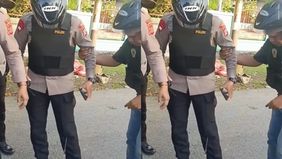 Kapolres Tual, AKBP Whansi Des Asmoro terluka akibat terkena anak panah di bagian kaki kiri saat berupaya menghentikan bentrokan antar kelompok pemuda di Desa Fiditan, Kecamatan Dullah Utara, Kota Tual, Selasa kemarin, 24 Februari 2026.