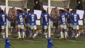 Pertandingan antara Cruzeiro EC dan Atl&eacute;tico Mineiro di ajang Campeonato Mineiro 2026 diwarnai kericuhan antar pemain menjelang akhir laga pada Senin dini hari tadi, 9 Maret 2026.