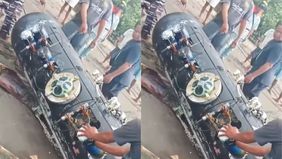 Sebuah benda menyerupai torpedo ditemukan di perairan Gili Trawangan pada Senin 6 April 2026. Temuan tersebut langsung ditangani aparat kepolisian karena dinilai mencurigakan.