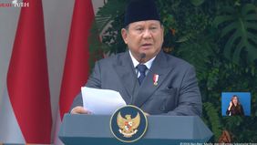 Presiden Prabowo Subianto disambut ratusan pelajar saat tiba di kompleks Kementerian Luar Negeri (Kemenlu), Senin, 1 Juni 2026, Presiden Prabowo diketahui memimpin upacara peringatan Hari Lahir Pancasila.