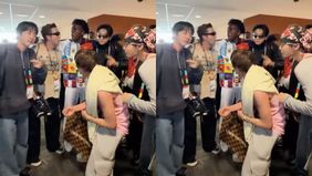 Youtuber ternama asal Amerika Serikat, IShowSpeed girang ketemu member BTS di Final Piala Dunia 2026.