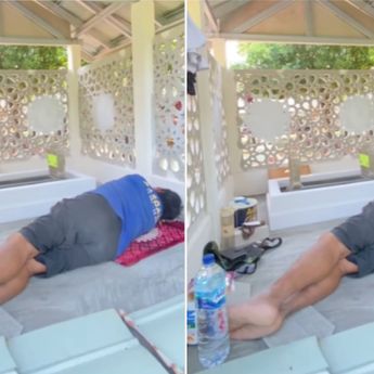 Viral Bapak Ini Buat Tempat Tidur di Samping Makam Istrinya