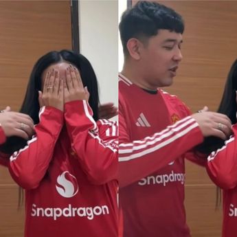 Foto Yura Yunita Diposting Akun Official Manchester United