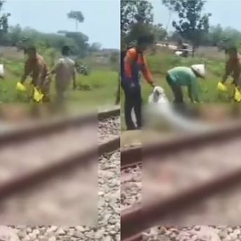 Viral Petani di Cilacap Tertabrak Kereta Api Hingga Tewas