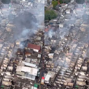 Penampakan Rumah Hangus Pasca Kebakaran Hebat di Kemayoran