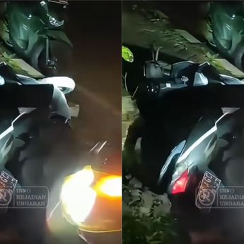 Viral Pemotor Bawa Senjata Tajam Ditabrak Mobil di Exit Tol Bawen Semarang