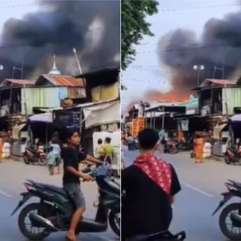 Ruko Pengepul Barang Bekas di Jakut Kebakaran