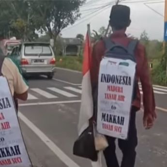 Viral Fenomena Warga Indonesia Jalan Kaki Ke Mekkah