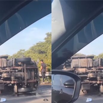 Kecelakaan di Tol Jagorawi Arah Bogor KM 23, Libatkan Mobil Fortuner dan Truk