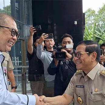 Gubernur DKI Jakarta Pramono Anung Datangi Kantor KPK