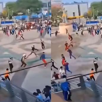 Tawuran Antar Pelajar Pecah di Eks MTQ Kendari
