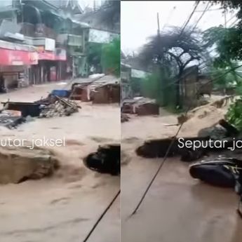 Kondisi Terkini Banjir di Pasar Minggu