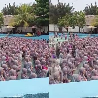 Viral Ukhti-ukhti Sholawatan di Kolam Renang Tuai Kecaman