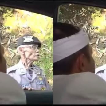 Momen Dedi Mulyadi Ketemu Kakek Berseragam Polisi