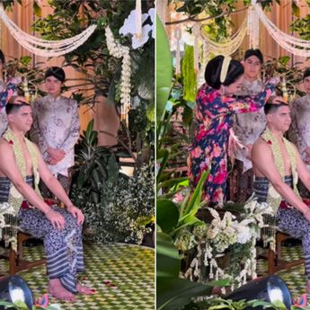 Momen Maia Estianty dan Ahmad Dhani Ikuti Proses Siraman Al Ghazali