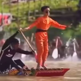 Pacu Jalur Riau Mendunia Sampai Ditiru Pemain PSG dan AC Milan