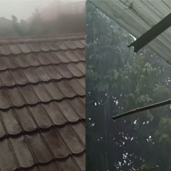 Bikin Warga Panik, Depok Diterjang Hujan Deras dan Angin Kencang