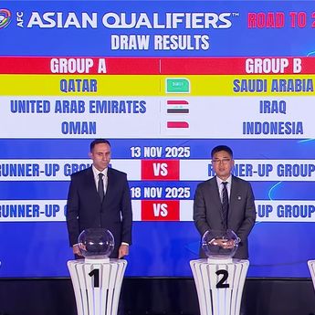 Indonesia Segrup Sama Arab Saudi dan Irak di Kualifikasi Piala Dunia 2026