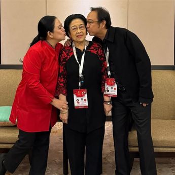 Puan Posting Foto Bersama Megawati dan Prananda Jelang Kongres