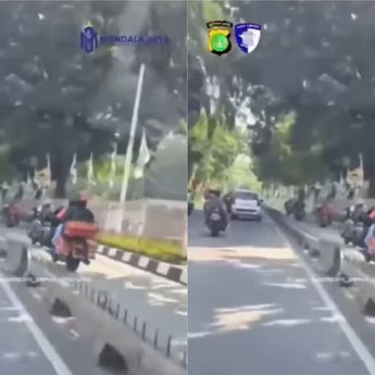 Pemobil yang Viralkan Moge Masuk Jalur Busway Kena Tilang Polisi