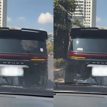 Viral! Pengendara Mobil Listrik Denza Sengaja Tabrak Pengendara Lain